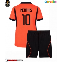 Otroške Nogometnih dresov Nizozemska Memphis Depay #10 Domači SP 2026 Kratki rokavi (+ hlače)